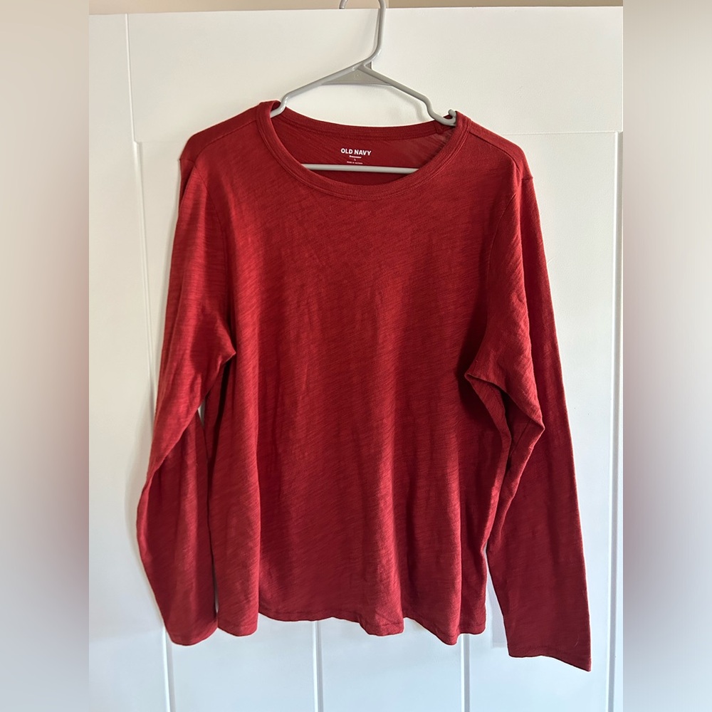 Old Navy Slub Knit Long Sleeved Shirt Size L